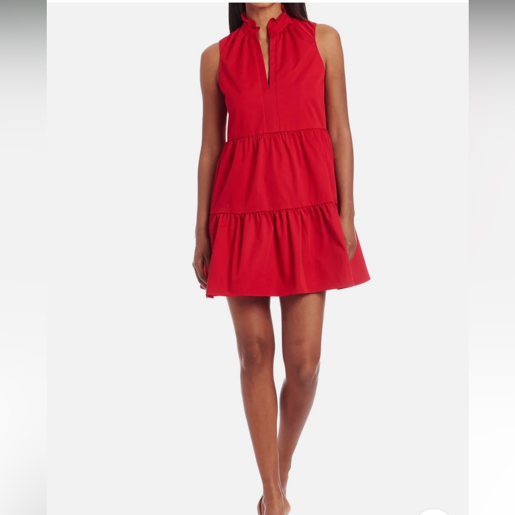 Amanda Uprichard Saffron Dress In Scarlet